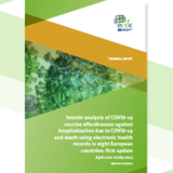 Interim analysis of COVID-19 vaccine effectiveness first update cover