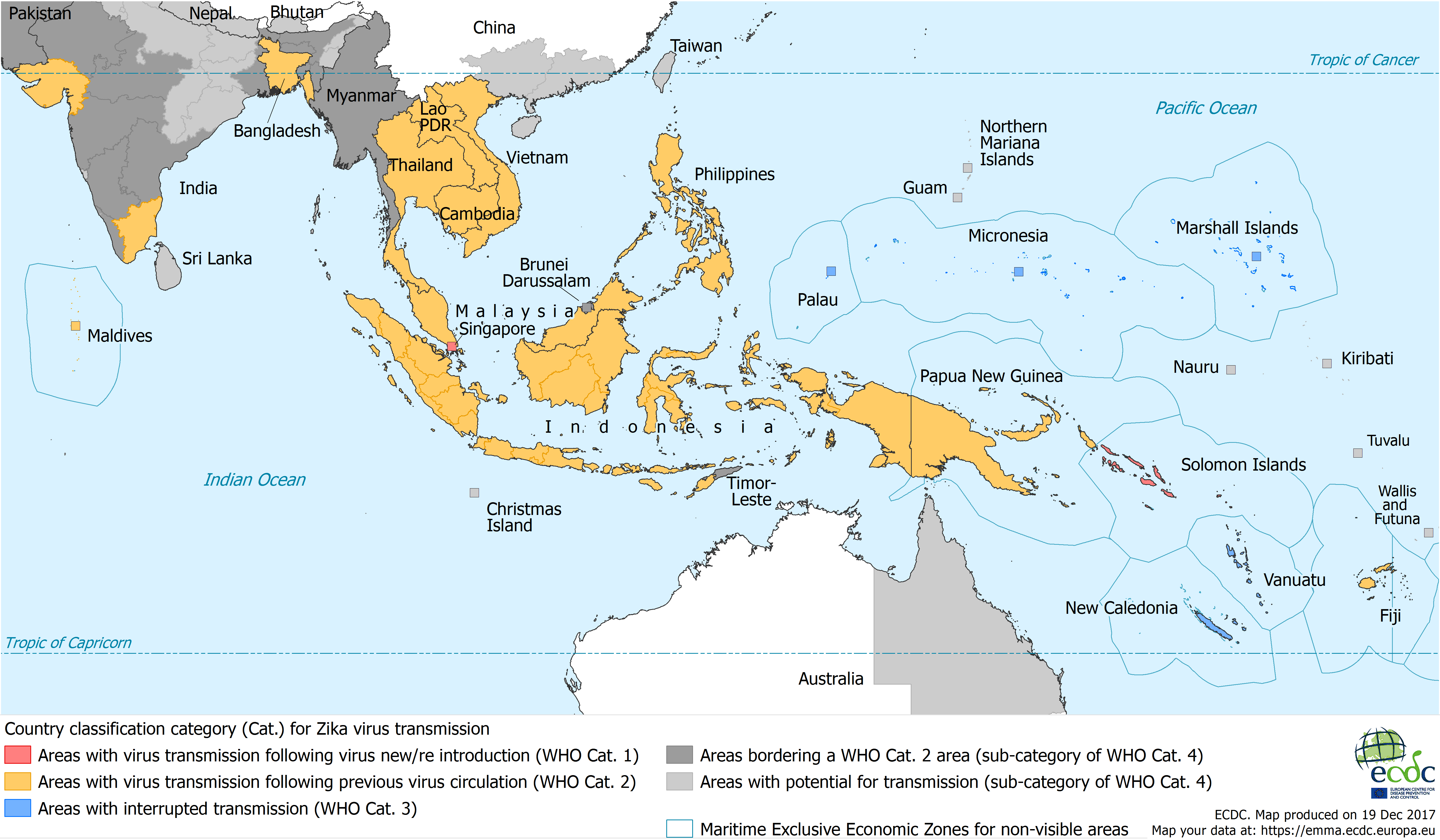 Zika transmission in South East Asia