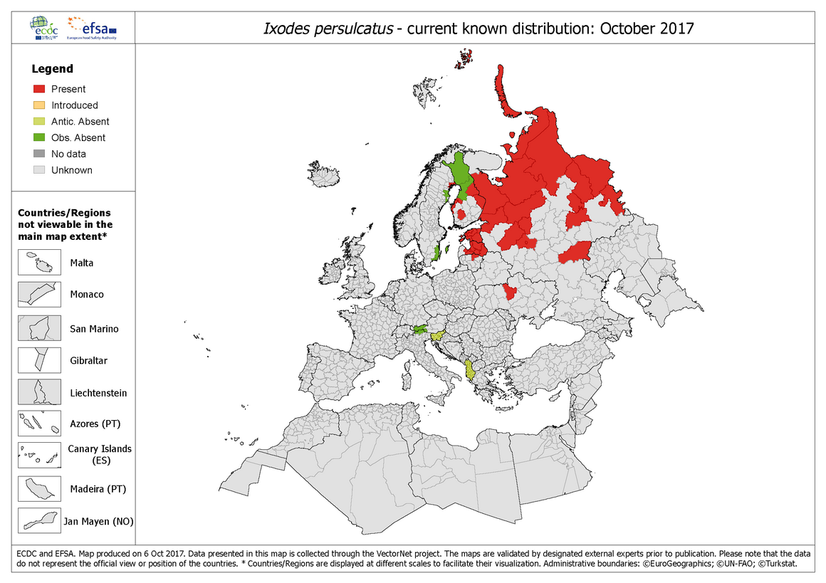 Ixodes_persulcatus distribution October 2017