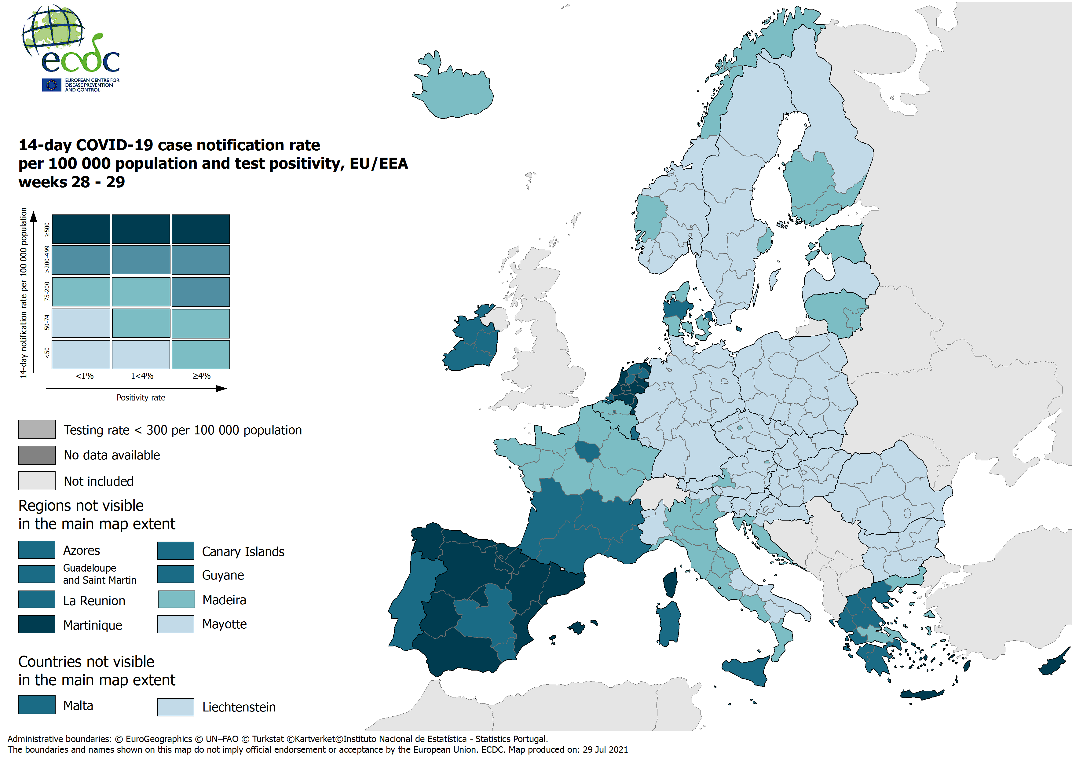 Test rating. Eu Covid.