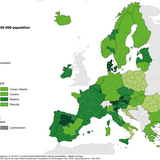 Testing rates per 100 000 inhabitants, updated 4 February 2021