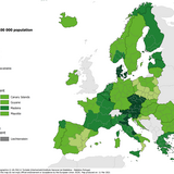 Testing rates per 100 000 inhabitants, updated 11 March 2021