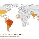 Countries/territories reporting Chikungunya cases since June 2023, and as of May 2024