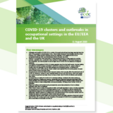 Cover for COVID-19 clusters and outbreaks in occupational settings in the EU/EEA and the UK 
