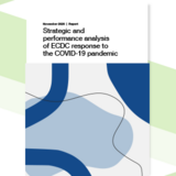 Cover of the report: Strategic and performance analysis of ECDC response to the COVID-19 pandemic
