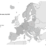 Number of rubella cases by country, EU/EEA and the United Kingdom, July 2020