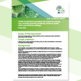 Cover of the report COVID-19 infection prevention and control for primary care, including general practitioner practices, dental clinics and pharmacy settings