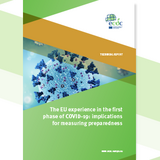 Cover of the report: 'The EU experience in the first phase of COVID-19'
