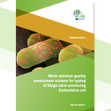 Cover of the report: "Ninth external quality assessment scheme for typing of Shiga toxin-producing Escherichia coli"