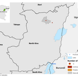 Distribution of Ebola in DRC, 15 February 2021