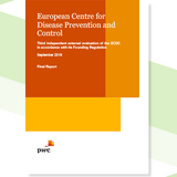 Cover of the Third external evaluation of ECDC (2013-2017)