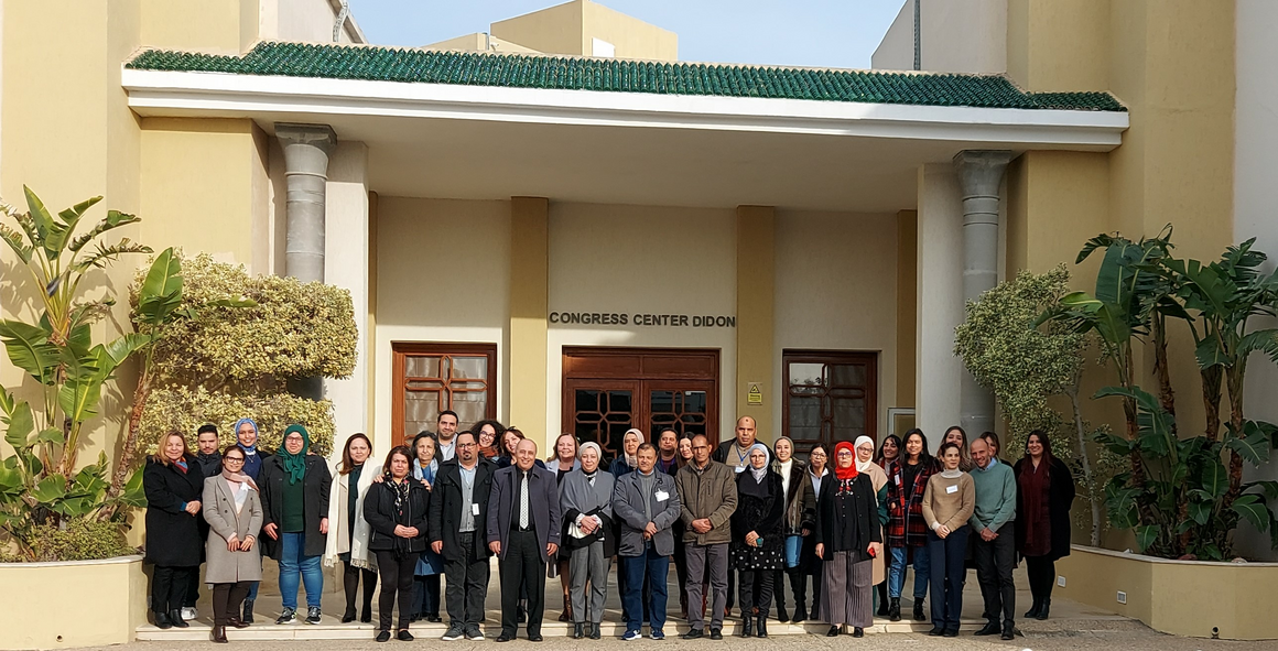 Group photo of training in Tunisia