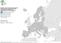 West Nile virus - outbreaks among equids and/or birds, 16 August 2023