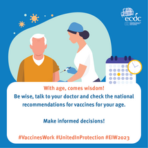 Social media card: Check vaccines for your age group