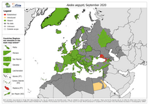 Aedes aegypti - current known distribution: September 2020