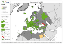 Aedes aegypti - current known distribution: May 2020