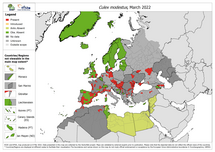 Culex modestus - current known distribution: March 2022