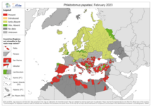 Phlebotomus papatasi - current known distribution: February 2023