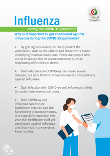 Poster: Influenza during the COVID-19 pandemic - why it's important to get vaccinated against influenza