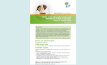 Cover of the RRA on salmonella, 20 March 2017 Thumbnail