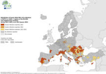 West Nile virus - human infections, 2013-2023