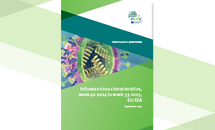 Cover of the report: "Influenza virus characteristics, week 40 2024 to week 33 2025, EU/EEA"
