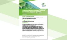 Cover of the report: "Guidance for discharge and ending isolation in the context of widespread community transmission of COVID-19 – first update"