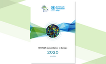 Cover of the report: HIV/AIDS surveillance in Europe 2020