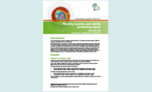 Cover of the Monthly measles and rubella monitoring report, December 2018 Thumbnail