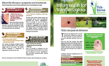Cover of leaflet about tick-borne diseases for travellers Thumbnail