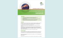 Cover of the Leptospirosis AER for 2015 Thumbnail