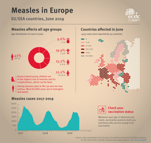 Infographic: Measles in Europe, update from August 2019 Thumbnail
