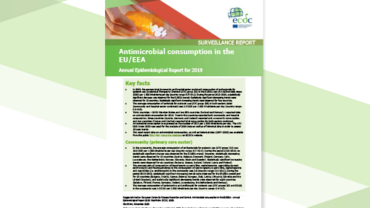 Cover: Antimicrobial consumption - Annual Epidemiological Report for 2019