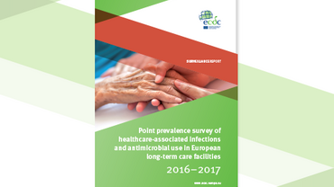 Cover of the report: "Point prevalence survey of healthcare-associated infections"