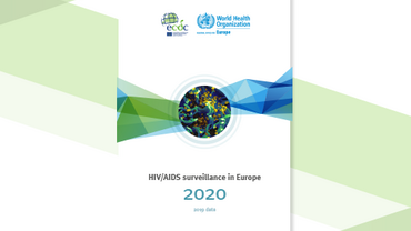 Cover of the report: HIV/AIDS surveillance in Europe 2020