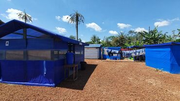 Ebola Treatment Centre, Lilanga Bobangi, Equateur, DRC.  Photo: Iris Finci, Nov. 2020.