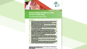 Cover: Antimicrobial resistance in the EU/EEA (EARS-Net) - Annual Epidemiological Report for 2019