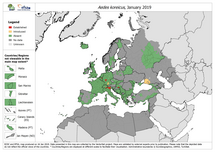 Aedes koreicus - current known distribution: January 2019 Thumbnail