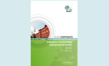 Cover of the corporate publication on the evaluation of ECDC Ebola deployment in Guinea Thumbnail