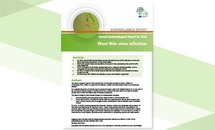 Cover of the Annual Epidemiological Report for West Nile virus 2016 Thumbnail