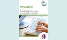 Cover of the leaflet - evaluating sources of immunisation information Thumbnail
