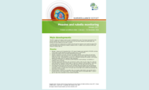 Cover of the measles and rubella monitoring surveillance report Thumbnail